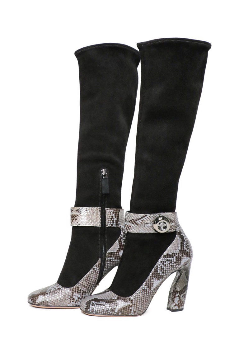 prada snakeskin boots